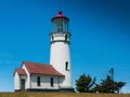 Historic Cape Blanco Lighthouse in Cape Blanco State Park, Oregon Royalty Free Stock Photo