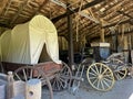 1800 Historic Carriage House Interior in Spring Mill State Park Royalty Free Stock Photo