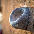 Historic Carved Stone Ring on an Old Wall Royalty Free Stock Photo