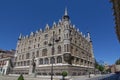 Historic Casa de los Botines building in Leon, Spain, designed b