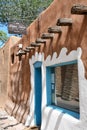 Historic Casa Vieja de Analco oldest house in USA on Route 66 in Santa Fe, New Mexico