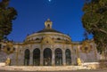 Historic Casino de la Exposicion at night in the Maria Luisa Park, Seville,Spain Royalty Free Stock Photo