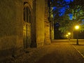 Historic Castle Church in Chemnitz at night