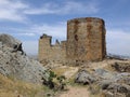 Historic castle in Magacela, Badajoz - Spain Royalty Free Stock Photo