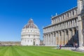 Historic cathedral and baptistry in Pisa