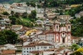 Historic Catholic church in the town of Ouro Preto, Brazil