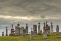 Historic Cemetary in Luxemburg Wisconsin Royalty Free Stock Photo