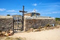 Historic cemetery of the proclaimed Kingdom of Tavolara royal family Bertoleoni of Isola Tavolara island on Tyrrhenian Sea off