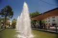 the historic center of Chiclayo is even a museum not only a religiouse site.and wather fountain Royalty Free Stock Photo