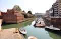 Historic center of the city of Livorno in the Tuscany region of