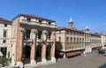 Market square in Vicenza in Italy