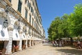 The historic center of Corfu town, Greece Royalty Free Stock Photo