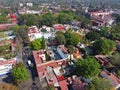 Historic center of Coyoacan in Mexico City, Mexico Royalty Free Stock Photo