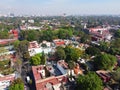 Historic center of Coyoacan in Mexico City, Mexico Royalty Free Stock Photo