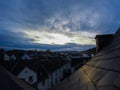 The historic center of Nuremberg.Germany.Winter morning