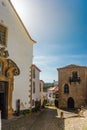 Historic center of Obidos medieval town, attraction of Portugal