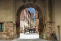Historic centre in the small medieval town of Pienza in the province of Siena, Tuscany