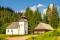 Historic chapel near Vychylovka village in the Kysuce region Royalty Free Stock Photo