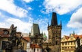 Historic Charles Bridge in Prague