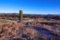 Historic chimney on a wintry day Royalty Free Stock Photo