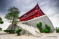 Historic Chinese Tower in Fuzhou, China Royalty Free Stock Photo