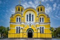 An historic christian cathedral temple of sainted Vladimir is in Kiev Royalty Free Stock Photo