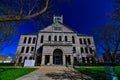 Historic Christian County Courthouse IL main entrance Royalty Free Stock Photo