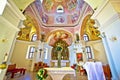 Historic church altar view in Krizevci Royalty Free Stock Photo