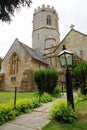 Medieval church in English village Royalty Free Stock Photo