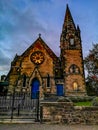 Historic church building in Edinburgh town - Scotland
