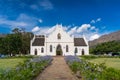 Historic Church on the main street in Franschhoek, South Africa Royalty Free Stock Photo