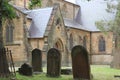 Historic church with churchyard Royalty Free Stock Photo