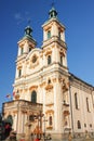 The historic church of Divine Providence in Bielsko-BiaÃâa from the 18th century.