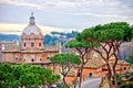 Historic church with a domed roof in Rome