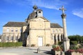 Historic church in Hautefort, Dordogne, France Royalty Free Stock Photo