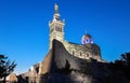 The historic church Notre Dame de la Garde of Marseille in South France at night Royalty Free Stock Photo