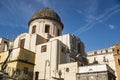 Historic church in Saint Dominic square in Naples, Italy
