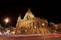 Historic church, St. Stephen`s Basilica in Budapest at night Royalty Free Stock Photo
