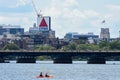 Historic Citgo sign from the Charles River Royalty Free Stock Photo