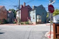 historic city of Annapolis on Maryland\'s Chesapeake Bay. Architecture of old houses Royalty Free Stock Photo