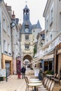 Historic city center of Amboise in France