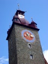 Historic city center with beautiful tower , Luzern, Switzerland