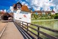 Historic city center of Bremgarten, Aargau, Switzerland Royalty Free Stock Photo