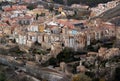 Historic city center of Cuenca with colorful houses, Torre de Mangana tower and surrounding walls