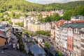 Historic city center of the spa town Karlovy Vary Carlsbad. Cz