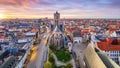 Historic city of downtown Ghent, cityscape of Belgium Royalty Free Stock Photo