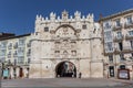 Historic city gate in the center of Burgos