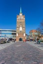 Historic city gate Kropeliner Tor in the center of Rostock