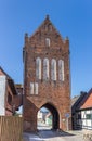 Historic city gate Muhlentor in Grimmen