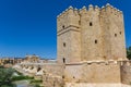 Historic city gate and roman bridge in Cordoba Royalty Free Stock Photo